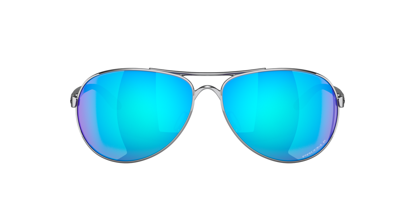 Oakley Feedback Polarised Polished Chrome Prizm Sapphire (4079 33)