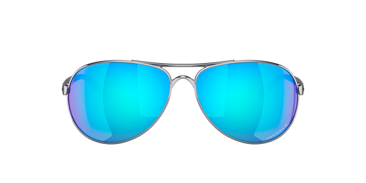 Oakley Feedback Polarised Polished Chrome Prizm Sapphire OO4079 33 (59)