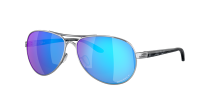 Oakley Feedback Polarised Polished Chrome Prizm Sapphire (4079 33)