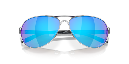 Oakley Feedback Polarised Polished Chrome Prizm Sapphire (4079 33)