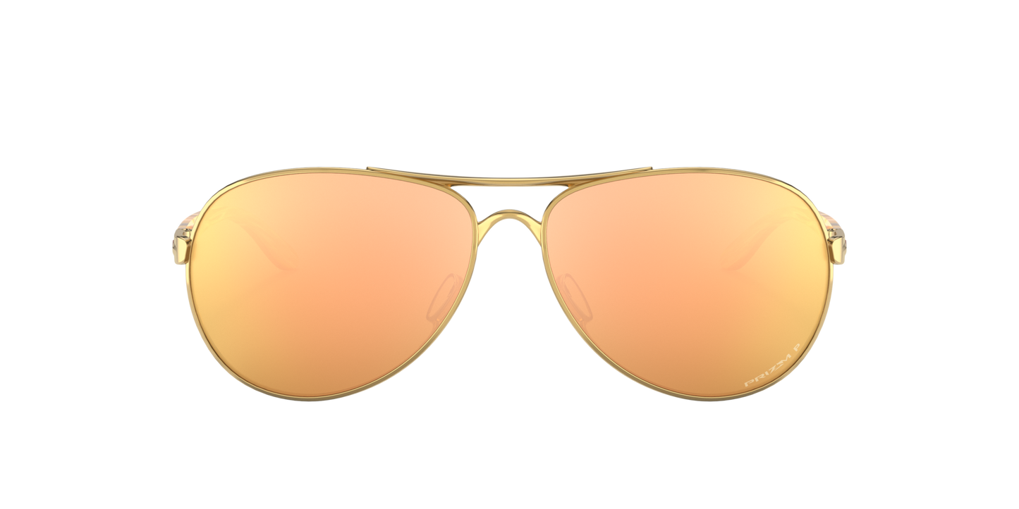 Oakley Feedback Polarised Polished Gold Prizm Rose Gold (4079 37)