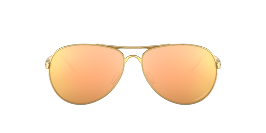 Oakley Feedback Polarised Polished Gold Prizm Rose Gold OO4079 37 (59)