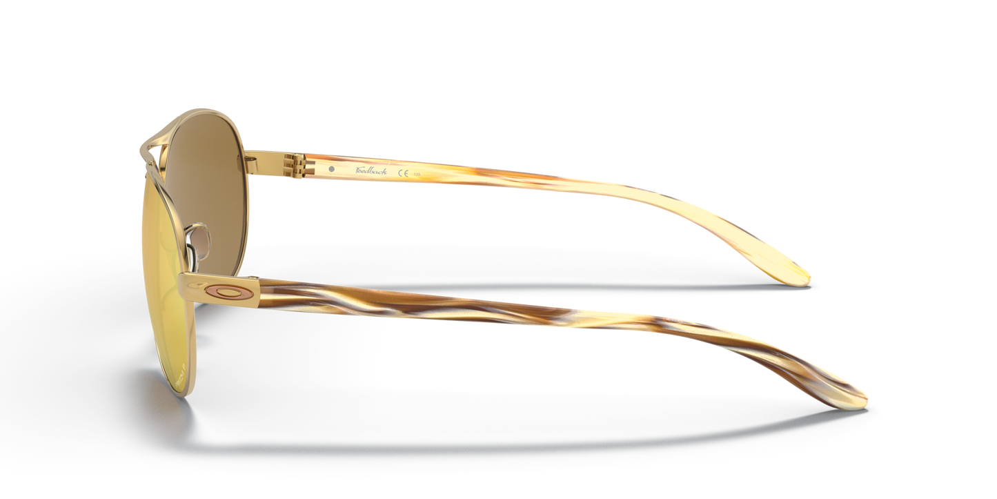 Oakley Feedback Polarised Polished Gold Prizm Rose Gold (4079 37)