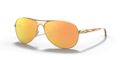 Oakley Feedback Polarised Polished Gold Prizm Rose Gold (4079 37)