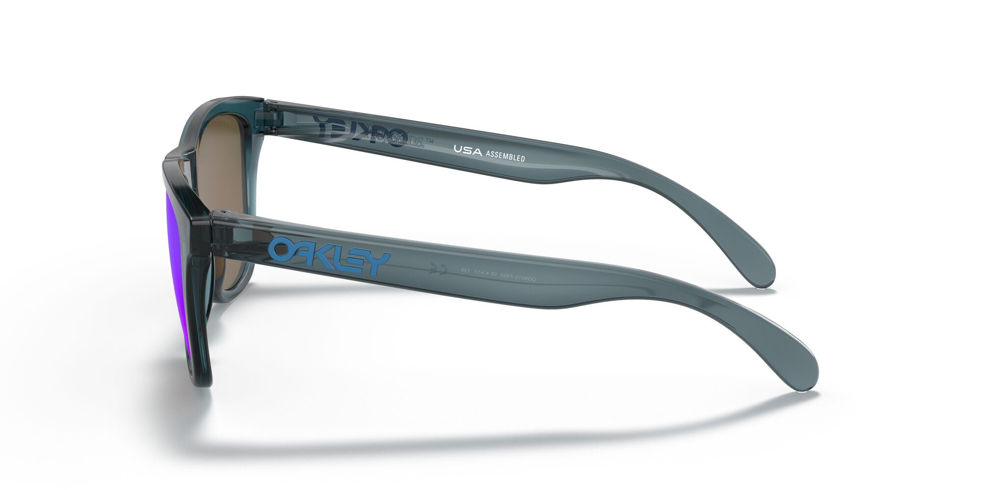 Oakley Frogskins Sunglasses | Crystal Black Prizm Sapphire
