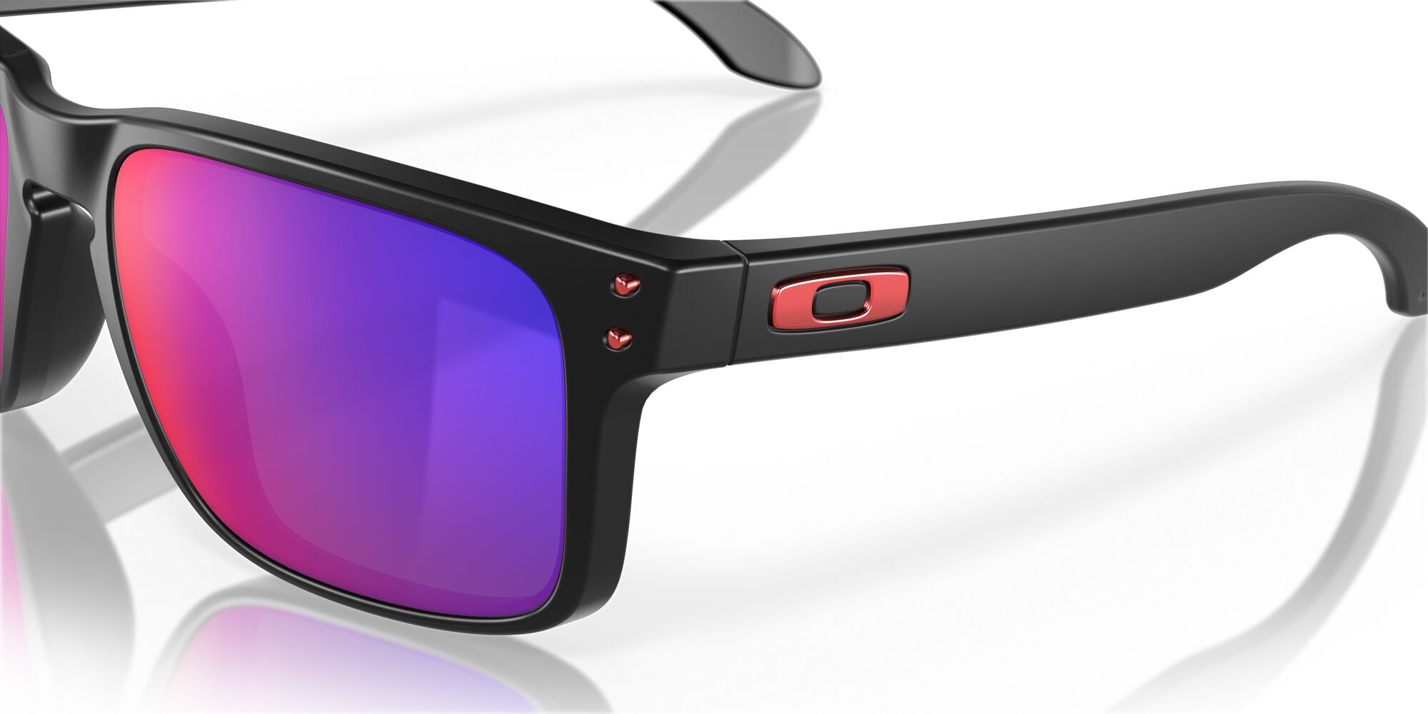 Oakley Holbrook Sunglasses | Matte Black Red Iridium – Great
