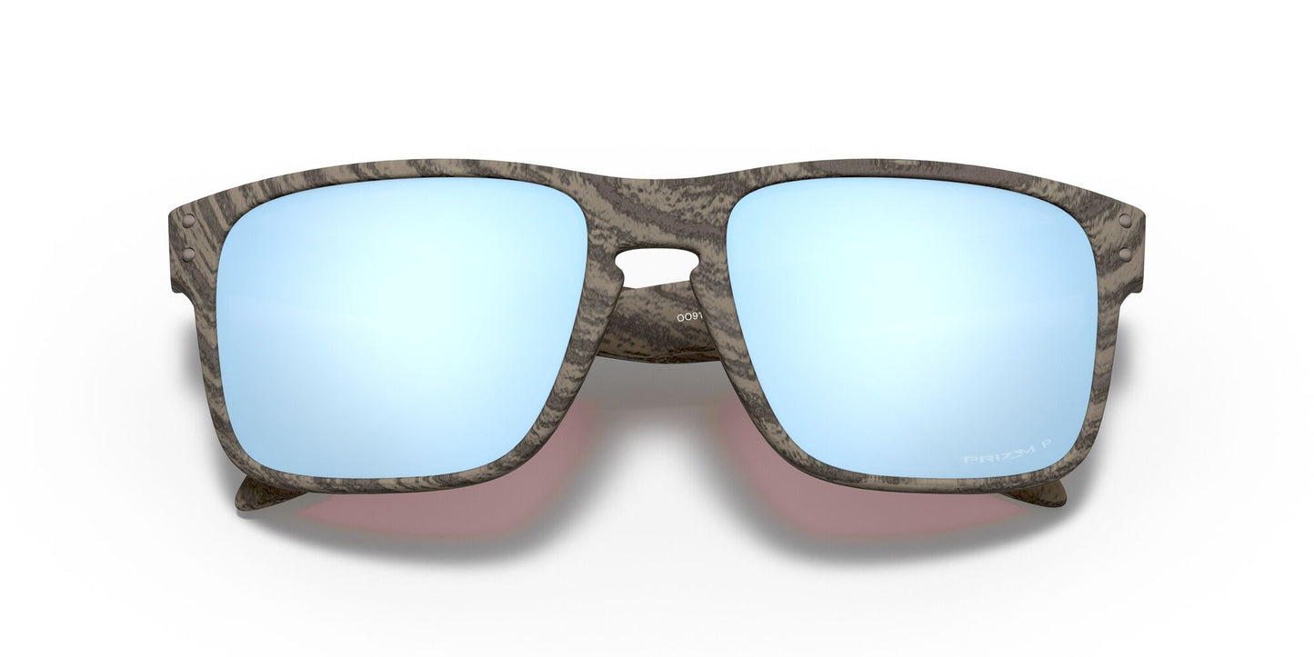 Oakley Holbrook Polarised Woodgrain Prizm Deep H20 (9102-J9)