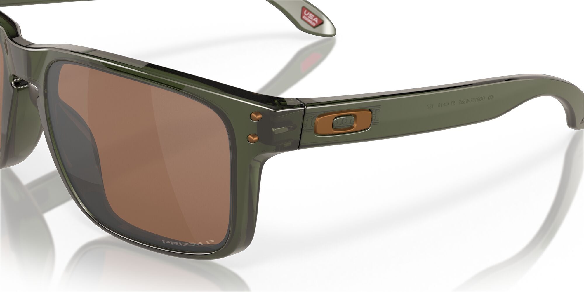 Oakley Holbrook Polarised Olive Ink Prizm Tungsten OO9102 W8 (55