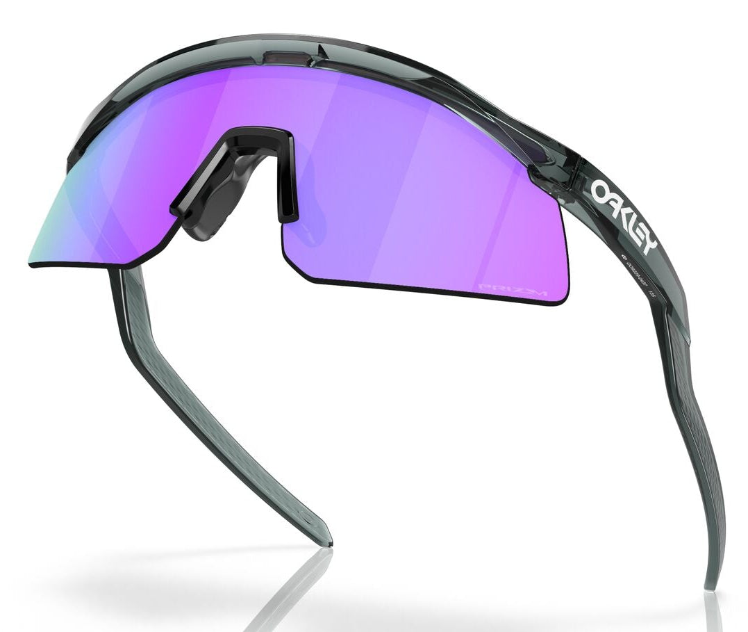 Sunglasses with purple lenses on a white background