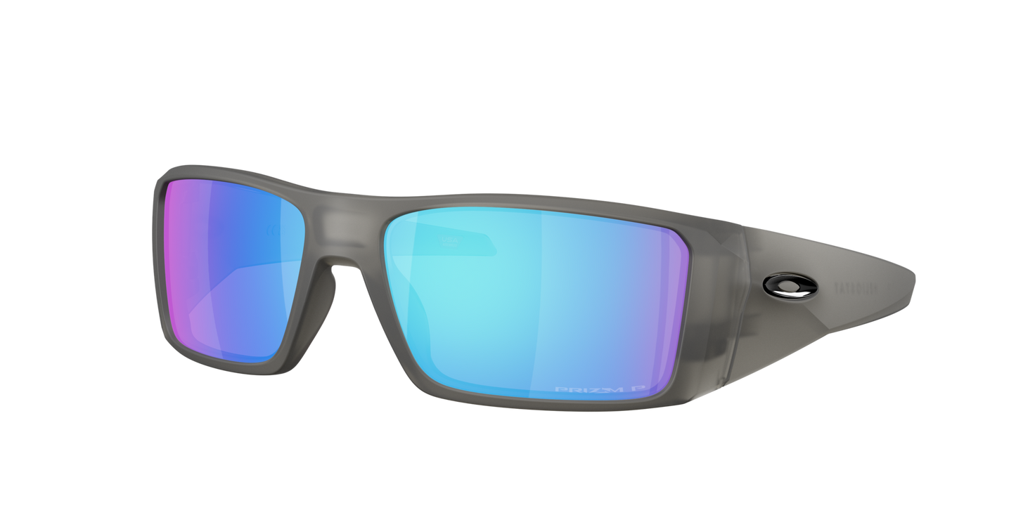 Oakley Heliostat Polarised Matte Grey Smoke Prizm Sapphire (9231 24)
