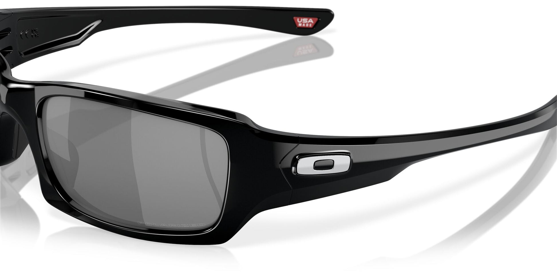 Oakley Fives Squared Polarised Sunglasses Black Iridium