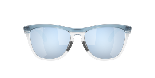 Oakley Frogskins Range Polarised Transparent Stonewash/Clear Prizm Deep H2O OO9284 09 (55)