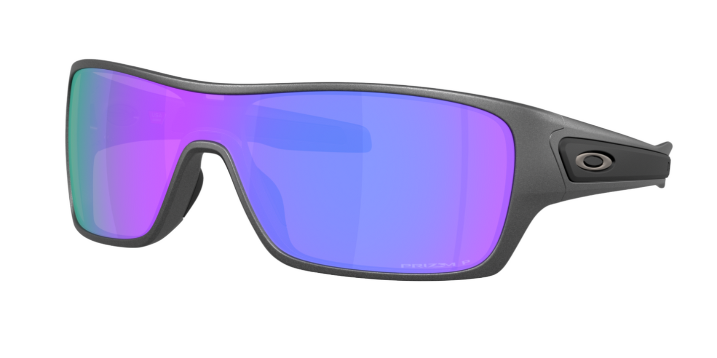 Oakley Turbine Rotor Polarised Matte Steel Prizm Violet (9307 31)