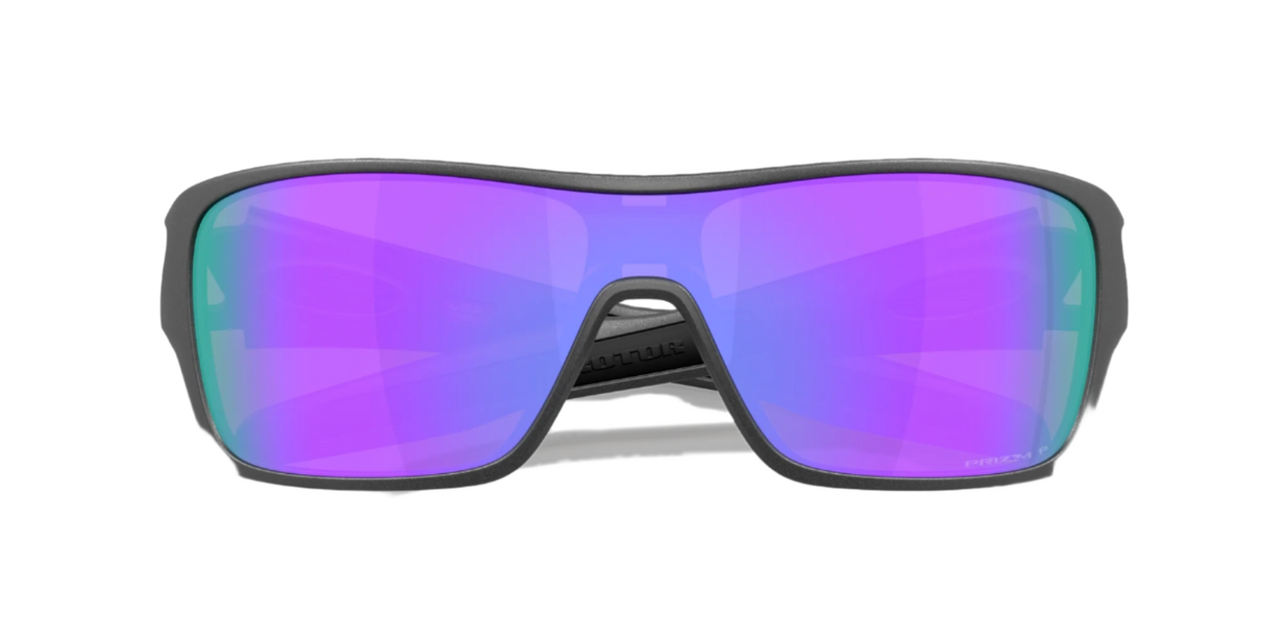 Oakley Turbine Rotor Polarised Matte Steel Prizm Violet (9307 31)