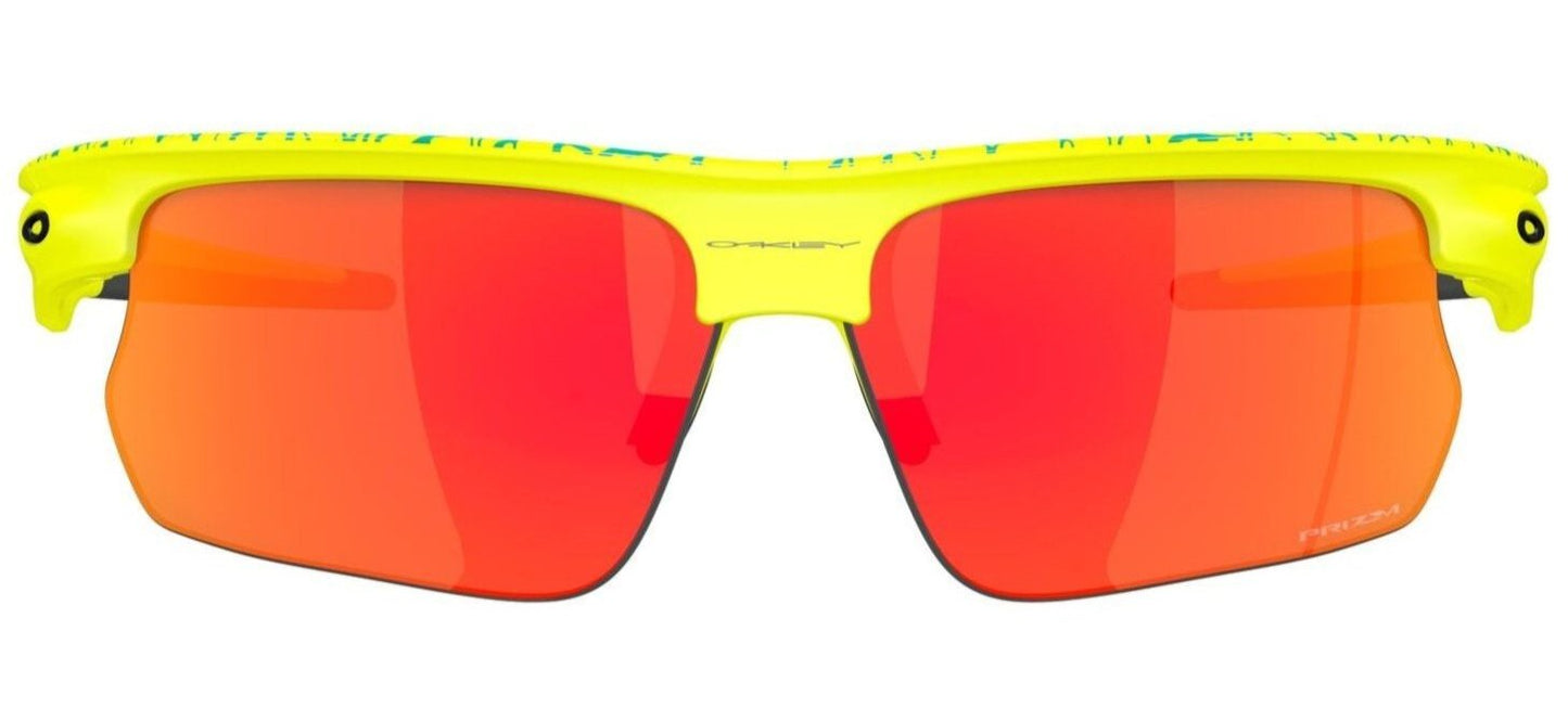 Oakley Bisphaera 'INNER SPARK' Matte Tennis Ball Yellow/Celeste Neuron Prizm Ruby (9400 13)