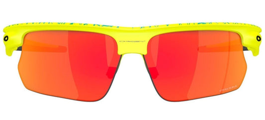 Oakley Bisphaera 'INNER SPARK' Matte Tennis Ball Yellow/Celeste Neuron Prizm Ruby (9400 13)