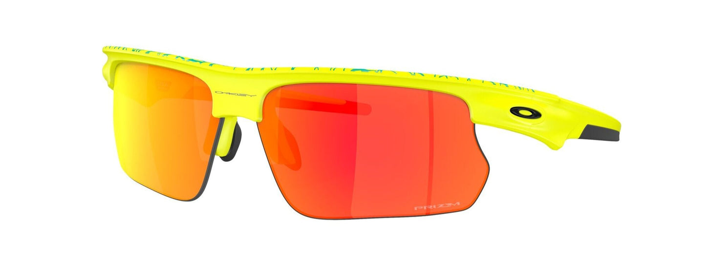 Oakley Bisphaera 'INNER SPARK' Matte Tennis Ball Yellow/Celeste Neuron Prizm Ruby (9400 13)