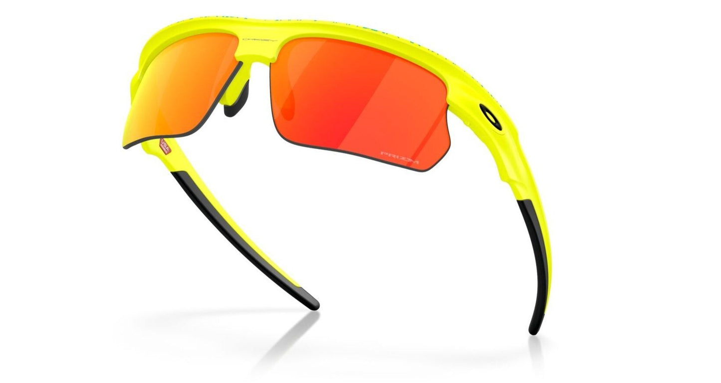 Oakley Bisphaera 'INNER SPARK' Matte Tennis Ball Yellow/Celeste Neuron Prizm Ruby (9400 13)