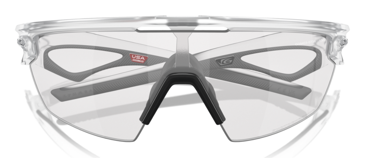 Oakley Sphaera Matte Clear Clear to Black Photochromic (9403 07)