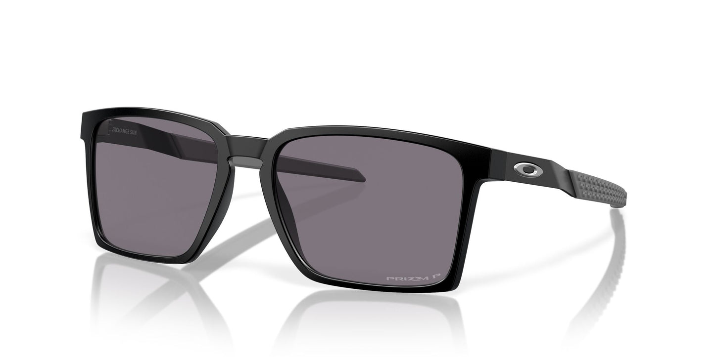 Oakley Exchange Sun Polarised Satin Black Prizm Grey (9483 04)