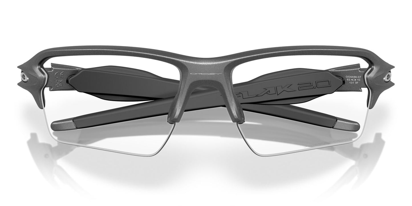 Oakley Flak 2.0 XXL Steel Clear To Black Iridium Photochromic OO9488 07 (63)