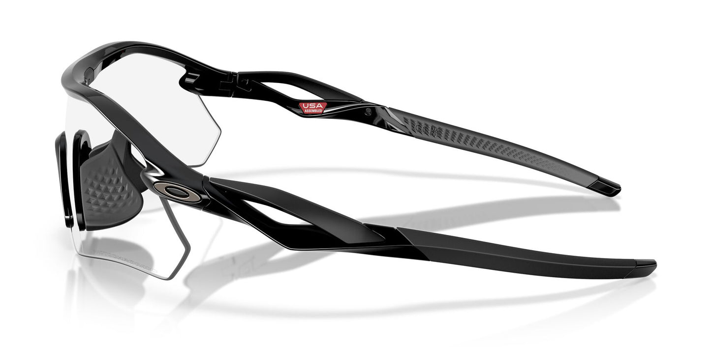 Oakley Radar Plate Polished Black Clear To Black Iridium Photochromic (9495D 02)