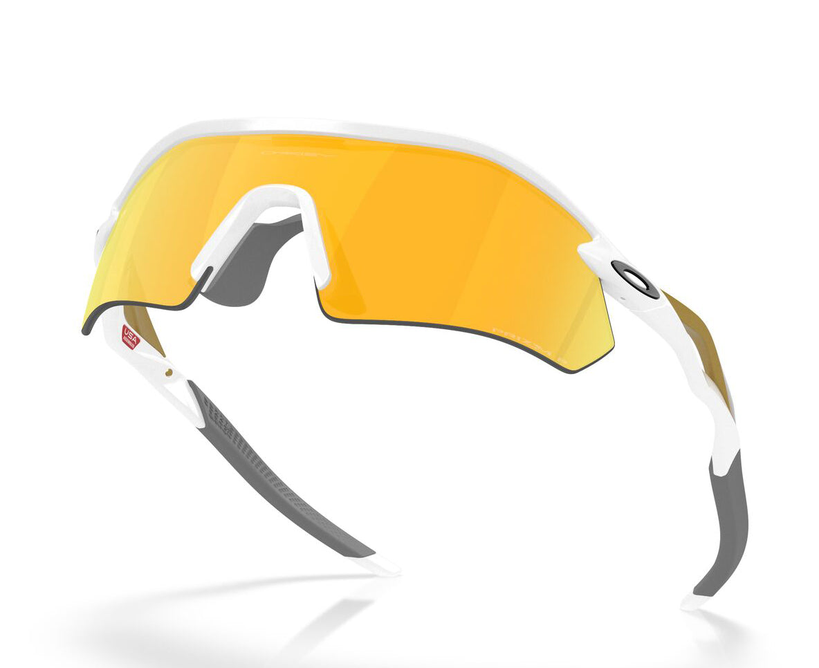 Oakley Radar Plate Polarised Polished White Prizm 24K (9495D 05)