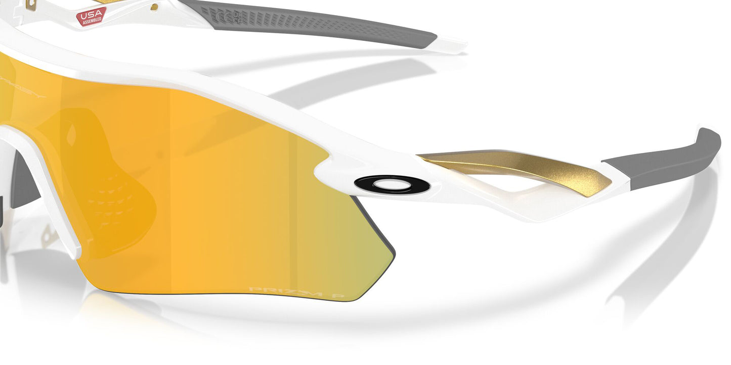 Oakley Radar Plate Polarised Polished White Prizm 24K (9495D 05)