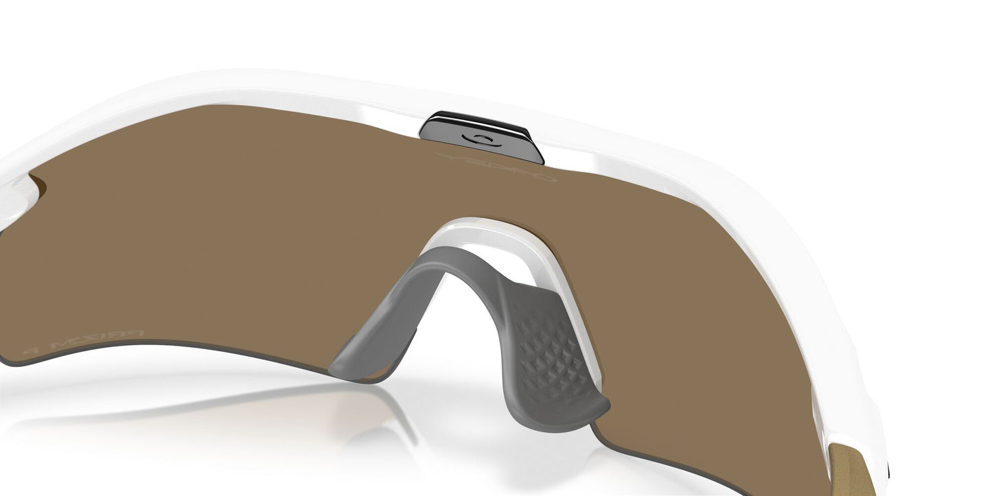 Oakley Radar Plate Polarised Polished White Prizm 24K (9495D 05)