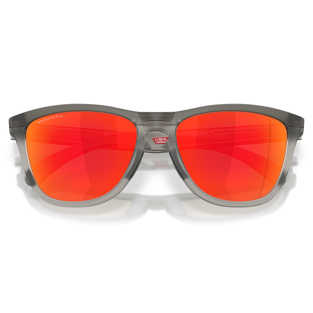 Oakley Frogskins Range XL Polarised Matte Grey Smoke/Grey Ink Prizm Ruby OO9503 01 (58)