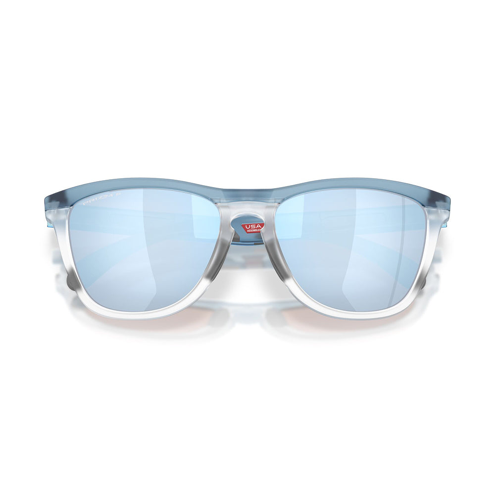 Oakley Frogskins Range XL Polarised Trans Stonewash/Clear Prizm Deep Water OO9503 03 (58)