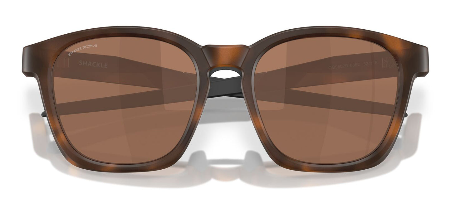 Oakley Shackle Matte Brown Tortoise Prizm Tungsten OO9507D 03 (52)
