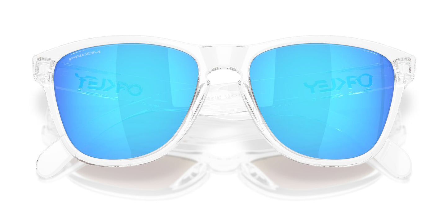 Oakley Frogskins S  Polished Clear Prizm Sapphire OO9508 01 (53)