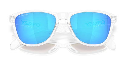 Oakley Frogskins S  Polished Clear Prizm Sapphire OO9508 01 (53)