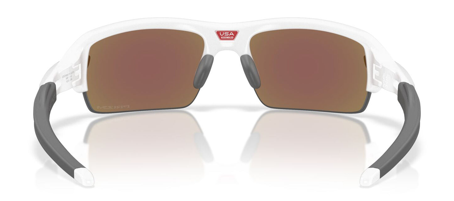 Oakley Flak 2.0 S Polished White Prizm Sapphire OO9511 02 (59)
