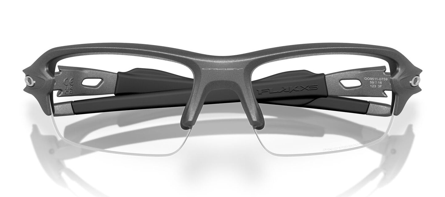 Oakley Flak 2.0 S Steel Clear To Black Iridium Photochromic OO9511 07 (59)