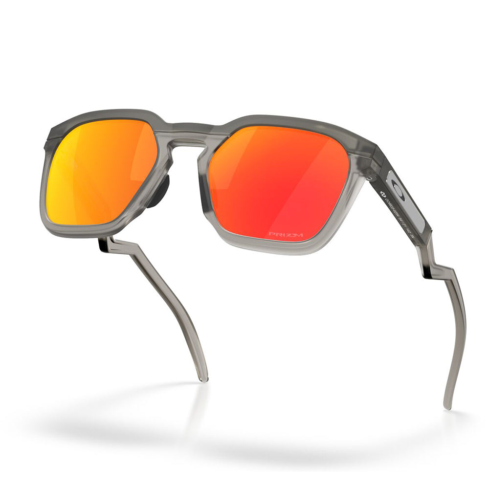 Oakley HSTN SQ Matte Grey Smoke Prizm Ruby OO9533 02 (54)