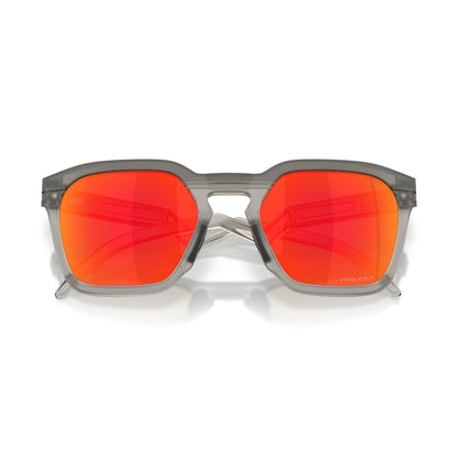 Oakley HSTN SQ Matte Grey Smoke Prizm Ruby OO9533 02 (54)