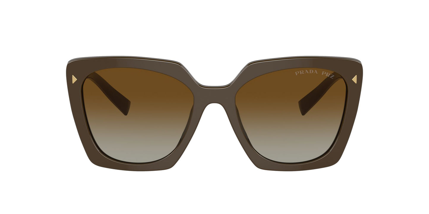 Prada 23ZS Sunglasses Polarised Loden Brown Gradient – Great