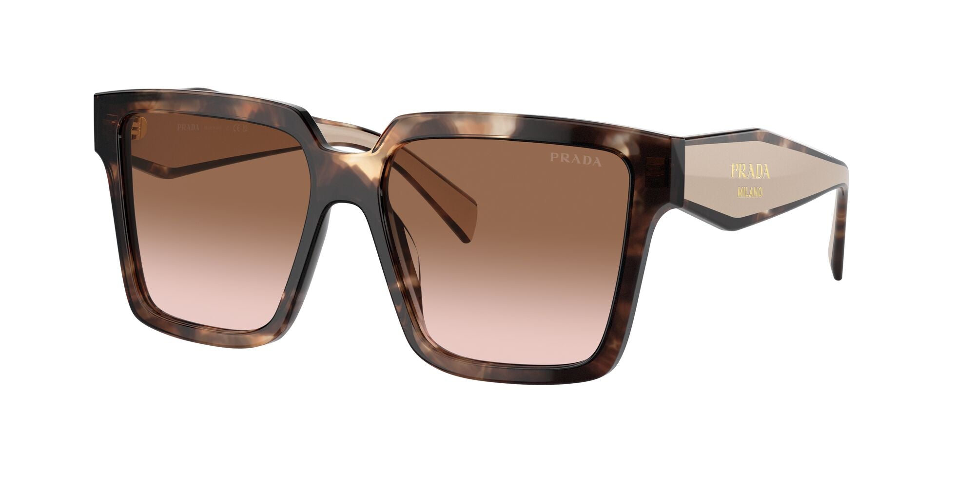 Prada 24ZS Caramel Tortoise Brown Gradient (24ZS 07R0A6)