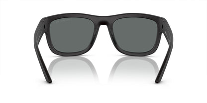 Prada 01ZS Polarised Black Rubber Dark Grey (01ZS DG002G)