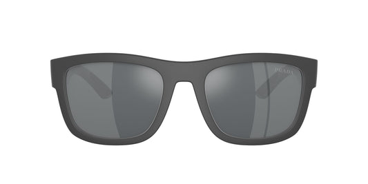 Prada 01ZS Grey Rubber Light Grey Mirror Black (01ZS UFK5L0)