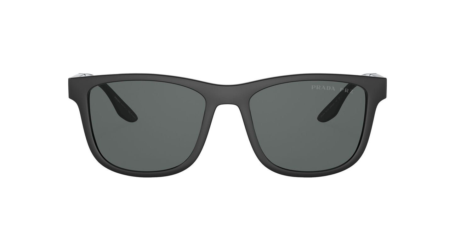 Prada 04XS Polarised Black Rubber Dark Grey (04XS DG002G)