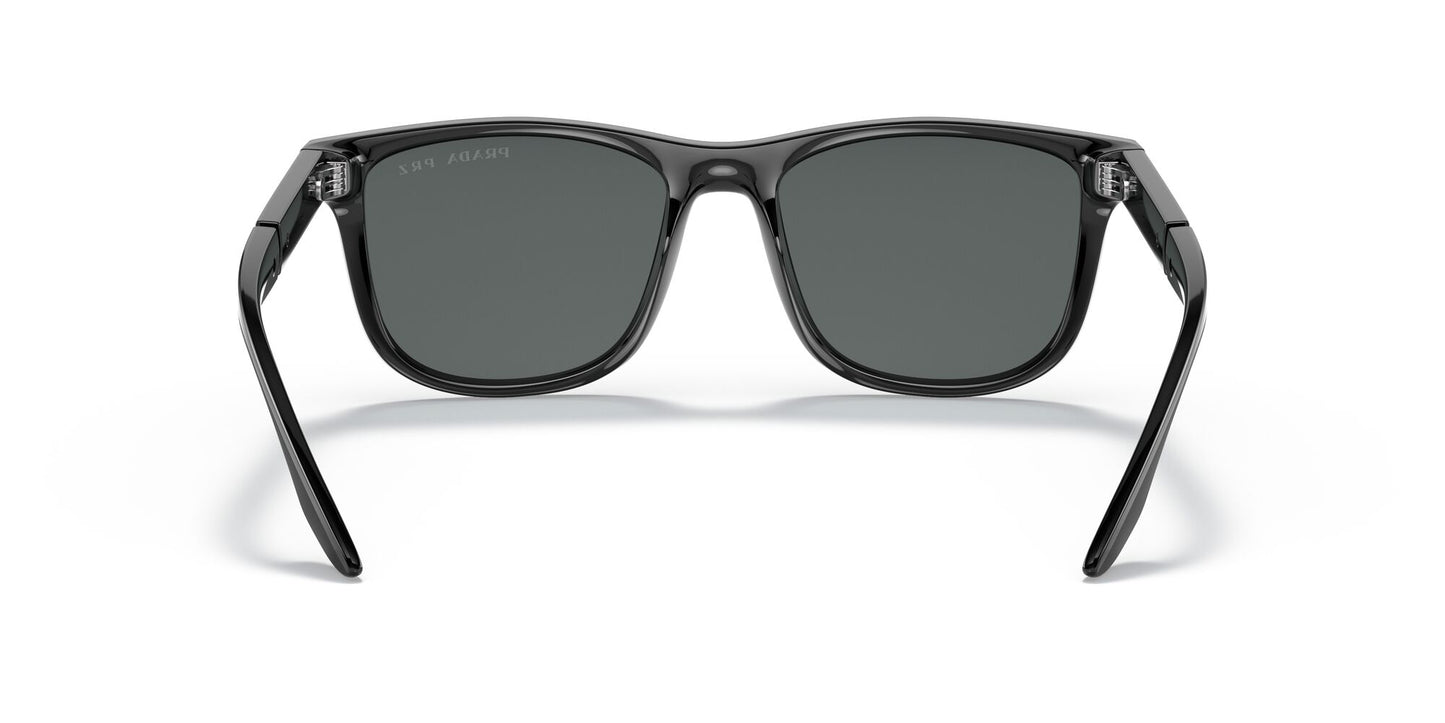 Prada 04XS Polarised Black Rubber Dark Grey (04XS DG002G)