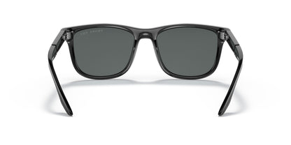 Prada 04XS Polarised Black Rubber Dark Grey (04XS DG002G)