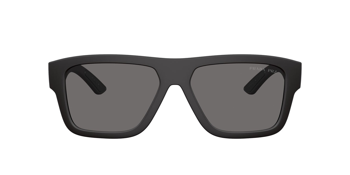 Prada 04ZS Polarised Black Rubber Dark Grey (04ZS DG002G)