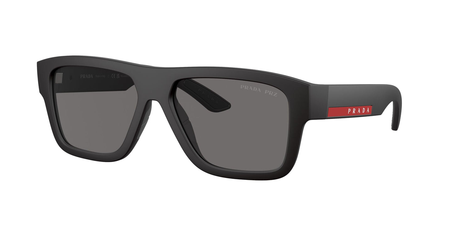 Prada 04ZS Polarised Black Rubber Dark Grey (04ZS DG002G)