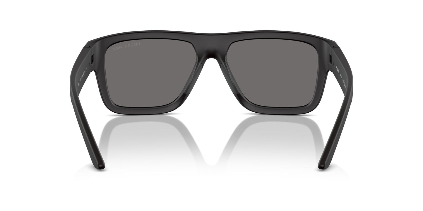 Prada 04ZS Polarised Black Rubber Dark Grey (04ZS DG002G)