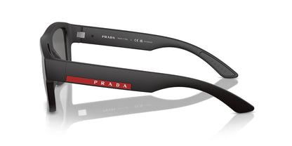 Prada 04ZS Polarised Black Rubber Dark Grey (04ZS DG002G)