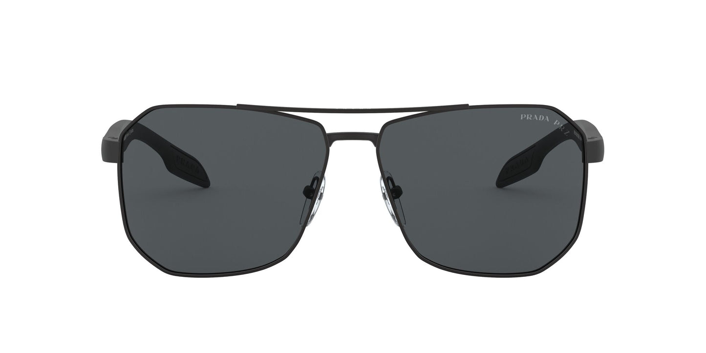 Prada 51VS Polarised Black Rubber Grey (51VS DG05Z1)